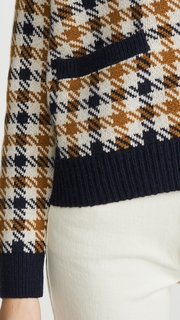 Madewell Ida Plaid Shrunken Cardigan