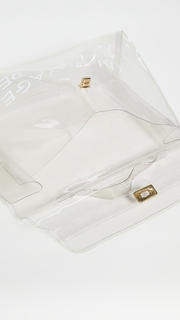 What Goes Around Comes Around Hermes Clear Vinyl Kelly Satchel (Previously Owned)