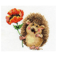 Набор для вышивания АЛИСА "Ёжик с маком 14х13см, 0-116