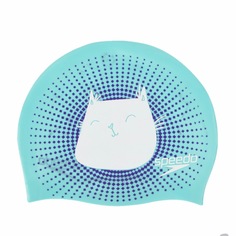 Шапочка для плавания Speedo Junior Reversible Silicone Cap голубая (B962)