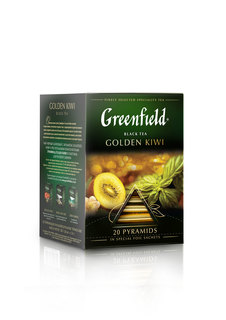Чай черный Greenfield в пирамидках golden kiwi 20 пакетиков