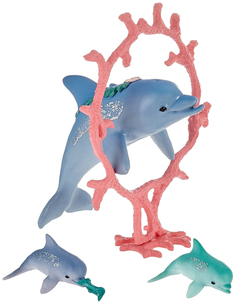Фигурка животного Schleich Мама дельфин с детенышами 41463