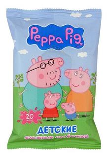 Салфетки влажные для детей Peppa Pig 20 шт.
