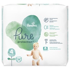 Подгузники Pampers Pure Protection 9-14 кг, размер 4, 28 шт.