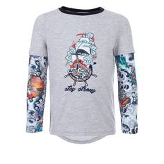 Футболка с длинным рукавом Choupette, цв. серый, 110 р-р