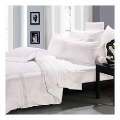 Комплект постельного белья Asabella umbria white двуспальный