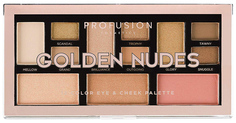 Набор для макияжа PROFUSION Golden Nudes Color Eye & Cheek Palette
