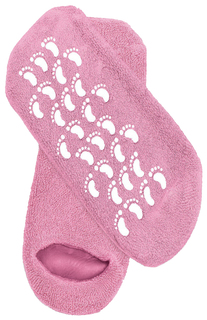 Маска для ног Naomi Носки увлажняющие гелевые многоразового использования розовые 1 пара