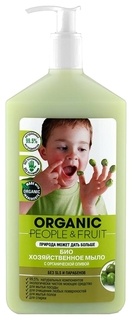 Хозяйственное мыло Organic People fruit с органической оливой 500 мл