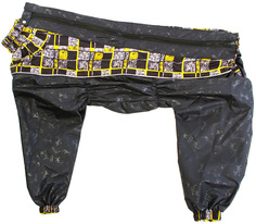 Дождевик для собак OSSO Fashion, со вставками, мужской, черный, 40-0