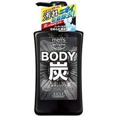 Гель для душа c древесным углем KOSE COSMEPORT Mens Softymo Глубокое очищение и Уход 550мл