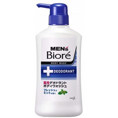 Мыло для тела КAO "Mens Biore" с ароматом мяты, с дезодорирующим эффектом 440 мл