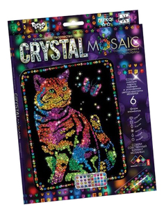 Мозаика Danko Toys Crystal Mosaic - Кот с бабочкой CRM-01-03