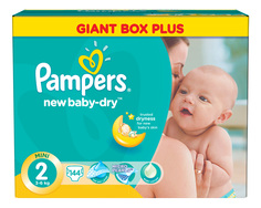 Подгузники Pampers New Baby-Dry 2 (3-6 кг), 144 шт.