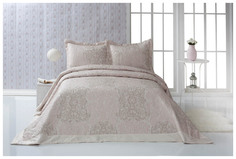 Покрывало стеганое жаккард с наволочками Karna Darya 260x260