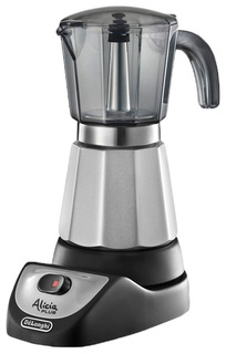 Гейзерная кофеварка DeLonghi Alicia EMKM.4.B Silver Delonghi