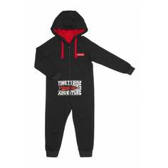Комбинезон детский Lucky Child, цв. черный, 110 р-р