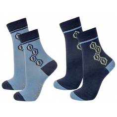 Комплект носков 2 пары Janus, цв. темно-синий, 20-24 р-р