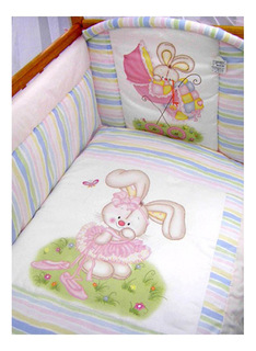 Комплект детского постельного белья Золотой Гусь 1166 розовый