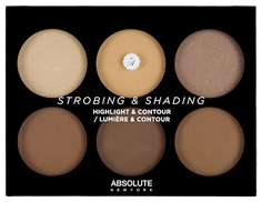 Корректор для лица Absolute New York Strobing and Shading Palette Tan To Deep