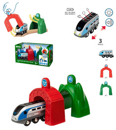 Набор электропоезд и туннели Brio Smart Tech 33834