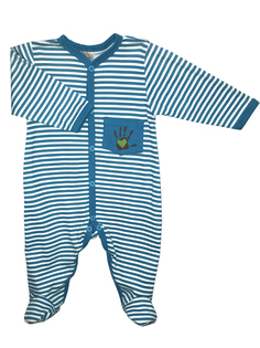 Комбинезон КотМарКот голубая полоска Ладошки р.68