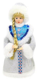 Кукла Снегурочка, 20 см, цвет: синий 973728 Новогодняя сказка