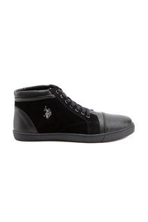 Кеды мужские U.S. POLO Assn. S081SZ0330K8DAVEON черные 42 RU