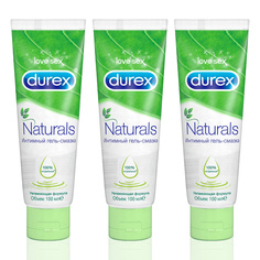 Набор интимных гель-смазок Durex Naturals 3х100 мл