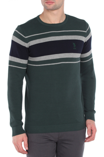 Джемпер мужской U.S. POLO Assn. G081GL0TK0GERY зеленый L