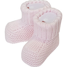 Пинетки вязаные Папитто розовые 73-7021, размер 20
