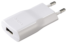 Сетевое зарядное устройство Hama Power Piccolino 1 USB 2,1A White