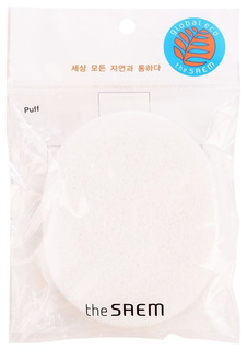 Спонж очищающий The Saem Cleansing Sponge Белый, 1 шт