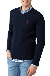 Пуловер мужской U.S. POLO Assn. G081SZ0TK0TCDUNI-BSK8 синий XL