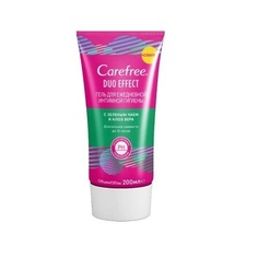 Гель Carefree для интимной гигиены "Duo Effect" с зеленым чаем и алоэ вера, 200 мл