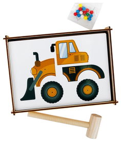 Логическая головоломка "Строительная техника" Woodland (Сибирский сувенир)