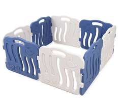 Манеж iFam Shell 133x133x60 синий/бежевый