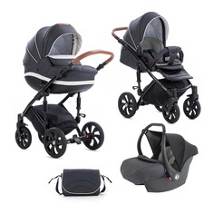 Коляска 3 в 1 Tutis Mimi Style антрацит