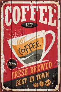 Картина на дереве Дом Корлеоне Кофейный магазин 01-0212-60х90