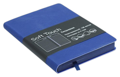 Ежедневник недатированный Канц-Эксмо Soft Touch А5, 272 стр, Синий