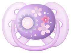 Пустышка Philips Avent Ultra Soft 6-18 мес. для девочки Сиреневый
