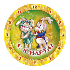 Пазл Умная бумага С 8 Марта, зайки УмБум