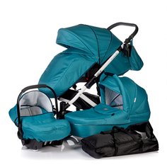 Универсальная модульная коляска 4 в 1 QUALI CARMELO бирюзовый Babyhit