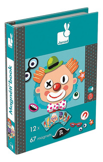 Магнитная книга-игра Janod Смешные лица