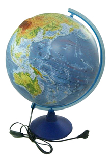 Развивающая игрушка Globen Глобус Земли Физико-Политический Рельефный 320 С Подсветкой
