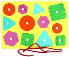 Шнуровка-сортер ELBASCOTOYS Простые фигуры (01-005)