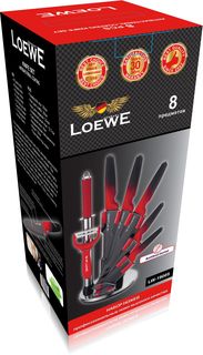 Набор ножей 1х6 8 предметов LOEWE LW-19005