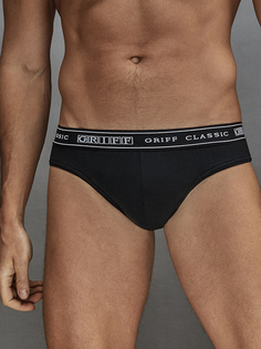 Трусы слип мужские Griff Basic Uomo черные XXL