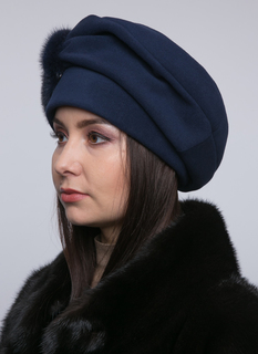 Берет женский Level Pro Бьянка синий 56-58