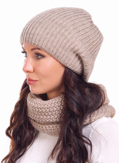 Шапка женская Siberika 1003/4 бежевая 54-56